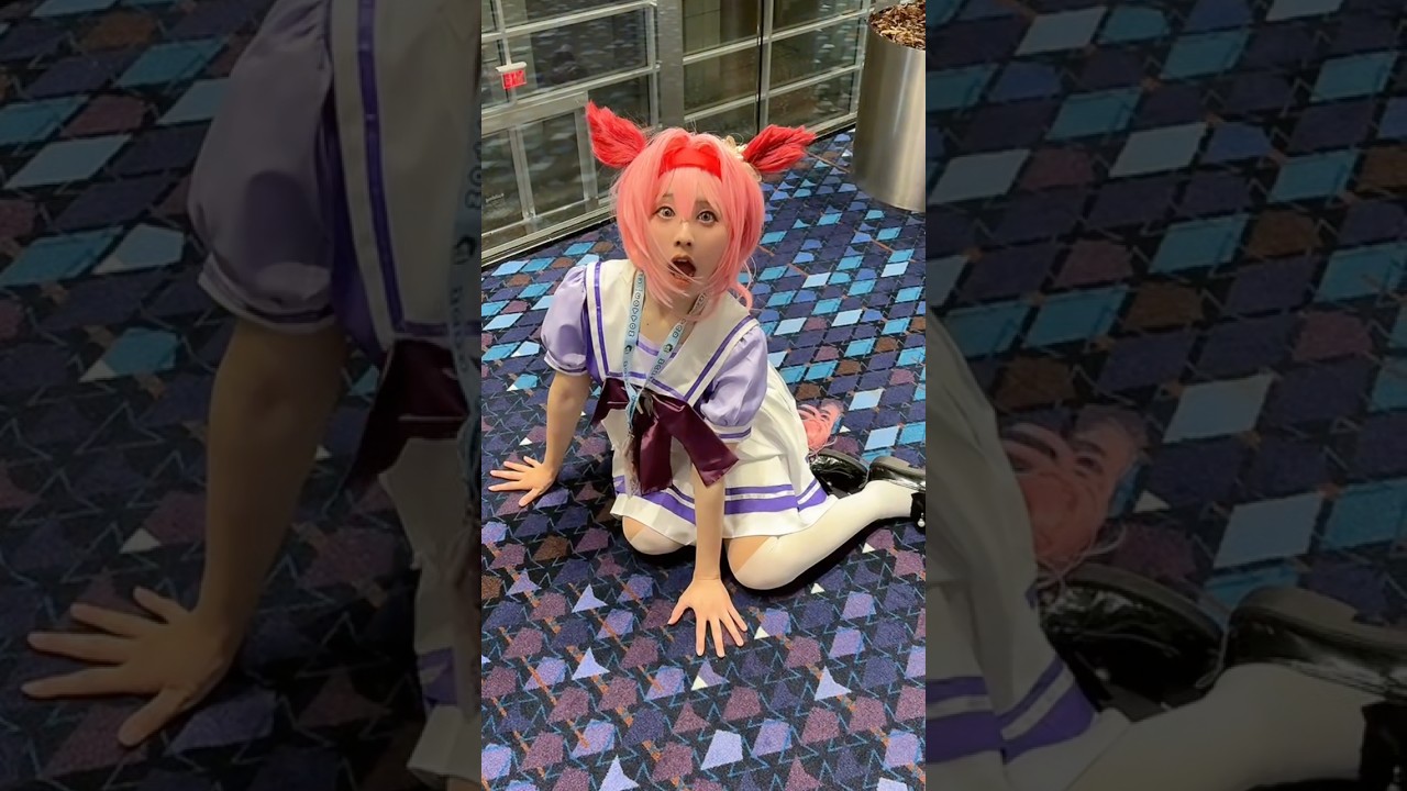 she’s back! | Umamusume Haru Urara Cosplay #umamusume #anime #cosplay #hamucotton