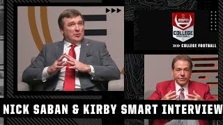 Nick Saban & Kirby Smart ahead of CFP National Championship [Full Interview] | CFB on ESPN