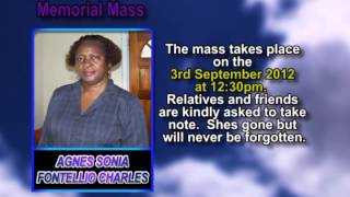 Agnes Sonia  Fontellio Charles memorial mass