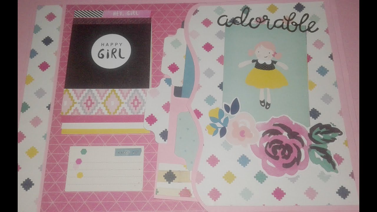 ALBUM GRANDE SCRAPBOOK PASO A PASO 1 YouTube