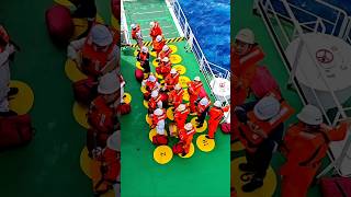 SHIP EMERGENCY DRILL 😱 Must Watch for Seafarers 😳 #shorts #shipdrill #ytshorts