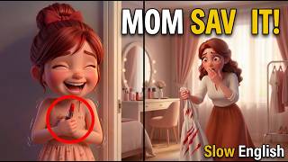 Mom Said “Don’t Touch It”… Then THIS Happened!💄| Slow English (Level A2) |