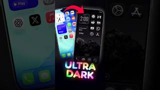 iOS 26 Ultra Dark Mode — Hidden Settings Apple Didn’t Show 😱 #ios26 #iphone #darkmode #shorts