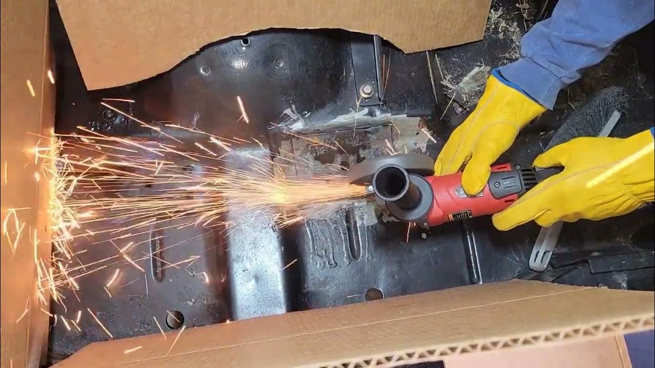 Jeep CJ7 1981 258 Rust removal and welded patch panel YouTube