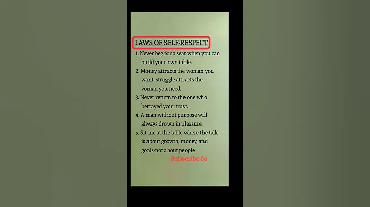 LAWS OF SELF-RESPECT #motivation #motivationalquotes #trending #trend #shorts #shortsfeed #viral