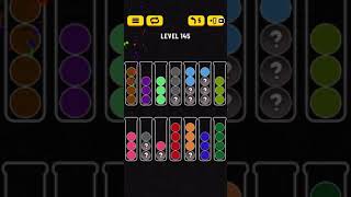 How to pass level 145 in ball sort puzzle