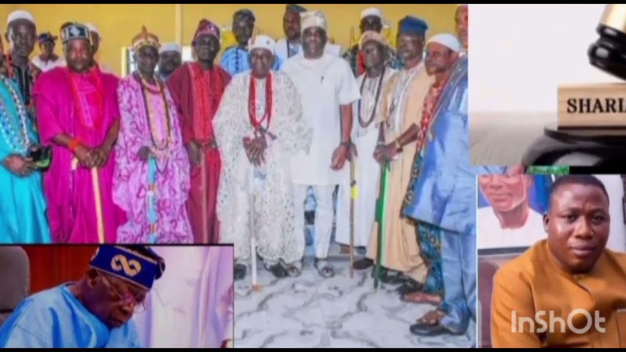 AWON OBA ATI AGBAGBA SE IPADE PELU OLOYE SUNDAY IGBOHO O/NI BABA TINUBU BA GBE IGBESE LORI SHARIA.