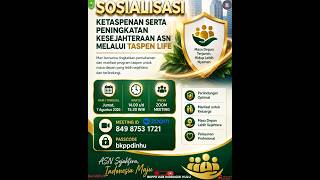 Live: Sosialisasi Ketaspenan & Peningkatan Kesejahteraan ASN Melalui Taspen Life - Inhu
