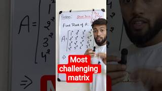 99% Students Can’t Find Rank of This Matrix 😳