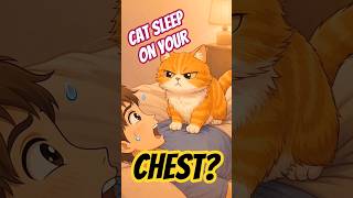 Why does a cat sleep on your chest? #cat