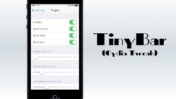 TinyBar - Cydia Tweak - Review by CM Apps