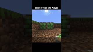 Bridge over the Abyss #gameshorts #minecraft #minecraftbeauty #minecraftrealistic #gaming