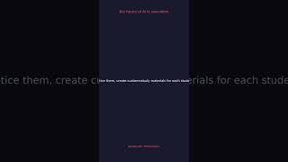 The Future Of Ai In Education | AI Education #Shorts