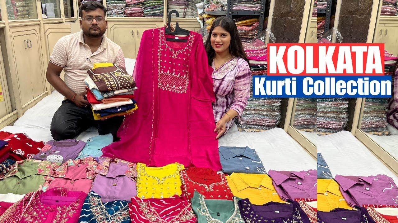 Paridhan World : Kurti Wholesale Price | Cotton/ Muslin/ Roman Silk Kurti in Kolkata Barabazar