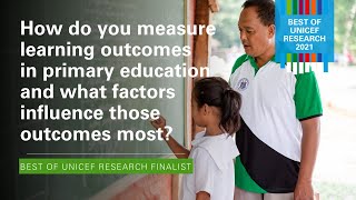 #BOUR2021 | EAPRO | How do you measure learning outcomes in primary education?