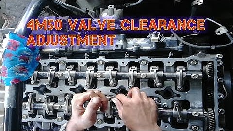 4m50 mitsubishi canter valve clearance adjustment