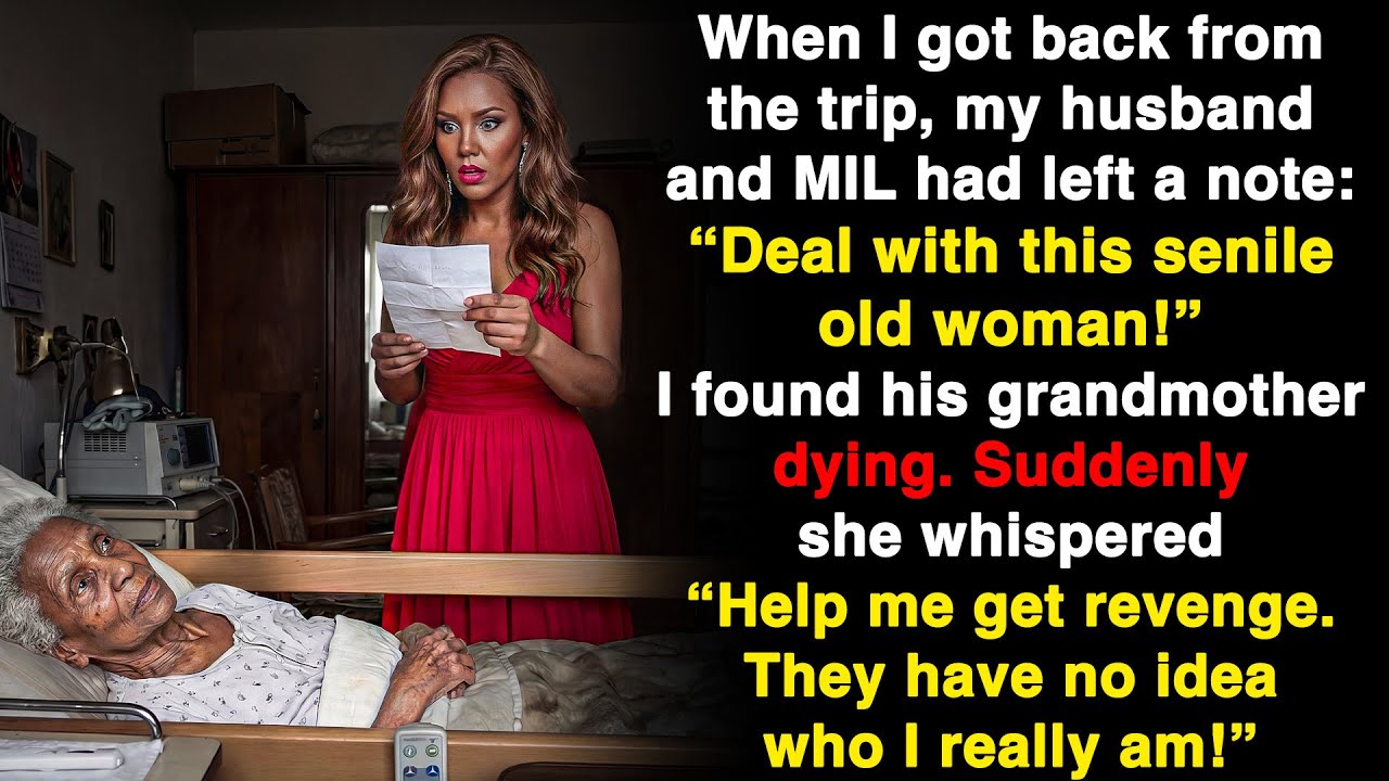 “Deal with this senile old woman.” I saw my husband’s grandmother dying. And…