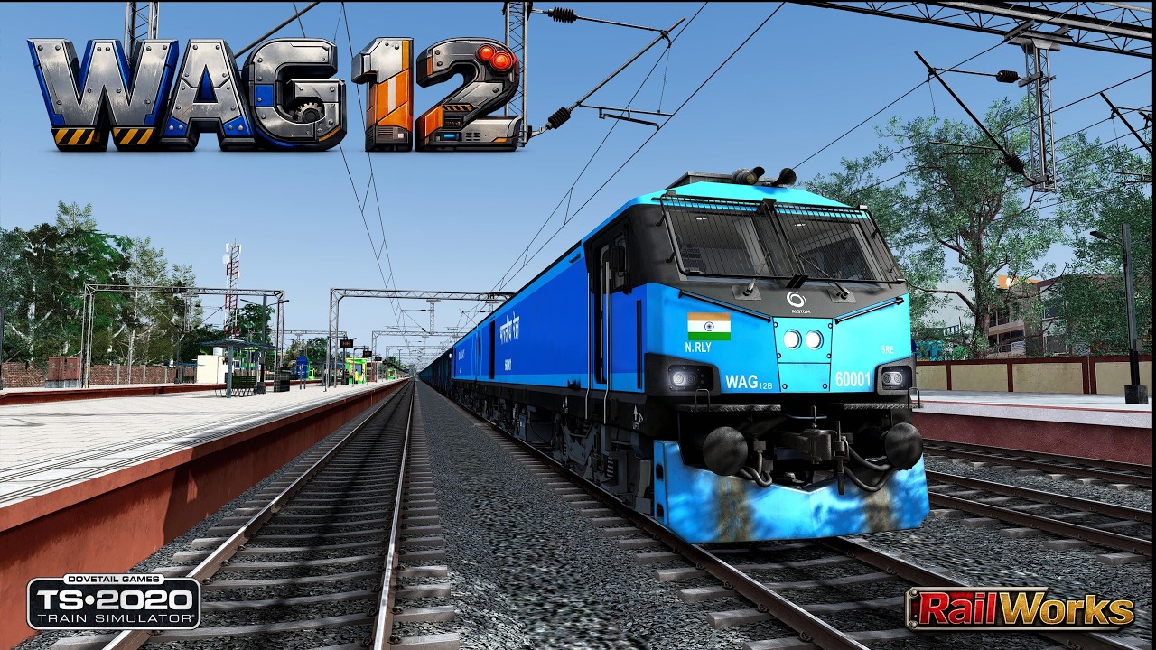 India’s Strongest Loco WAG 12 in Action | Bharat Iron Wheel | Pure Cab View #railworks #train sim