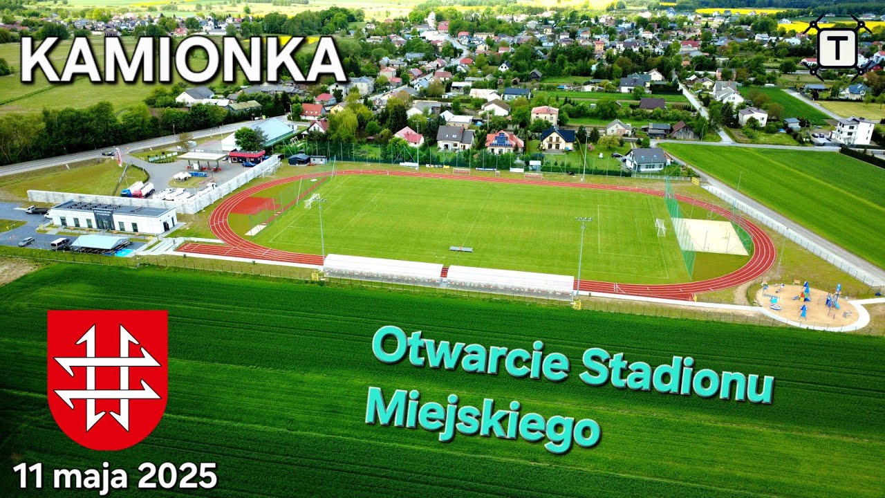 Otwarcie Stadionu Miejskiego w Kamionce- ujęcia z drona 11 maja 2025