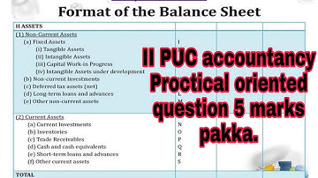 II PUC Accountancy Very Important Proctical oriented question and answer #NaveentutorialofCommerce