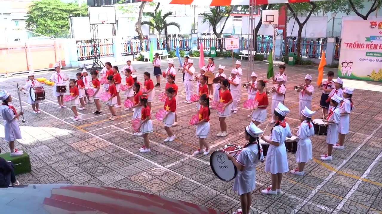 HỘI THI TRỐNG KÈN ĐỘI TA - TRƯỜNG TIỂU HỌC BẠCH ĐẰNG QUẬN 4 - NĂM HỌC: 2023-2024