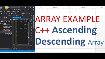 Ascending & Descending order Using Array - C++ Programming