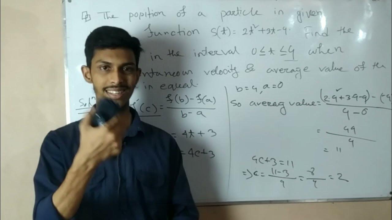 Lagrange Mean Value Theorem Example & Solution in Bangla Differential Calculus YouTube