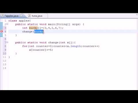 Java Tutorial 32   arrays in methods