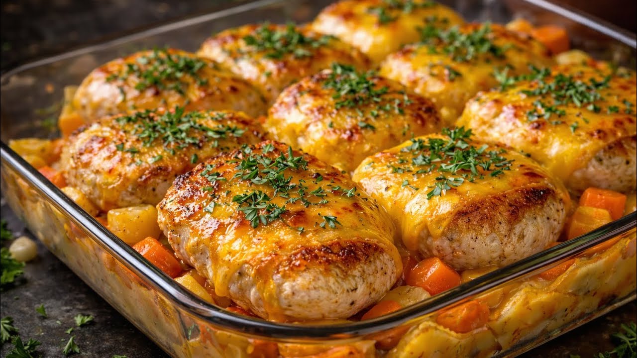 One Dish Cheesy Chicken & Veggies | Comfort Food at Its Best 🤤|Simple & Quick Recipe for dinner 🍽️ 