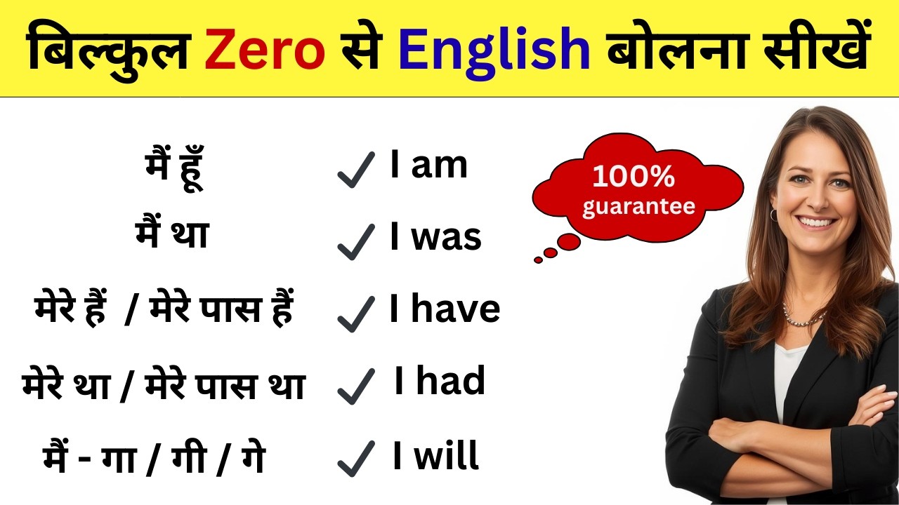 English Speaking Practice / Zero से इंग्लिश कैसे सीखें / अंग्रेजी कैसे सीखें / Spoken English