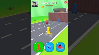 Shape-shifting Funny Race Gameplay new hyper casual game Level-1448 #shorts #gameplay #shapeshifting