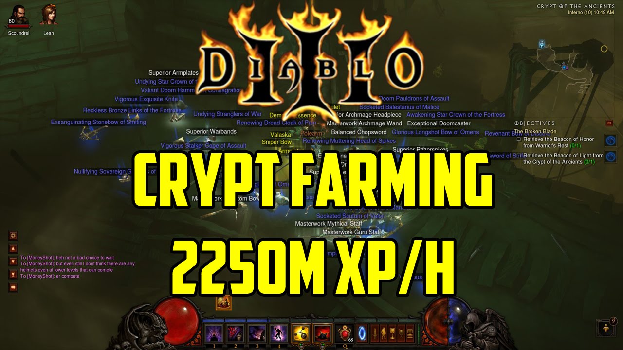 Diablo 3 - Crypt Farming 2250 Million XP/Hour