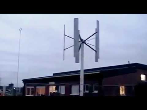 محطة طاقة الرياح مع التوربين الرأسي