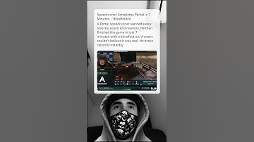 Blindfolded Portal Speedrun – Only 7 Minutes