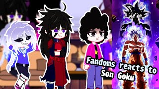 Fandoms reacts to Son Goku |5/7| |Dragon Ball z|