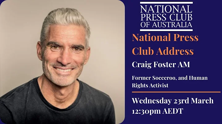 Craig Foster AM addresses the National Press Club of Australia