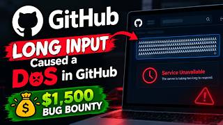 Long Input Caused a DoS in GitHub | $1,500 Bug Bounty 💰