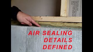 AIRTIGHT MUDSILL FRAMING DETAILS