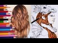 Create Vibrant Strawberry Blonde Hair With Only Four Colored Pencils