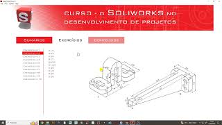 Modelação de peças simples em Solidworks  exercício nº 17