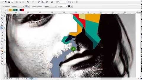 Kurt Cobain CorelDraw WPAP Tutorial by Edho