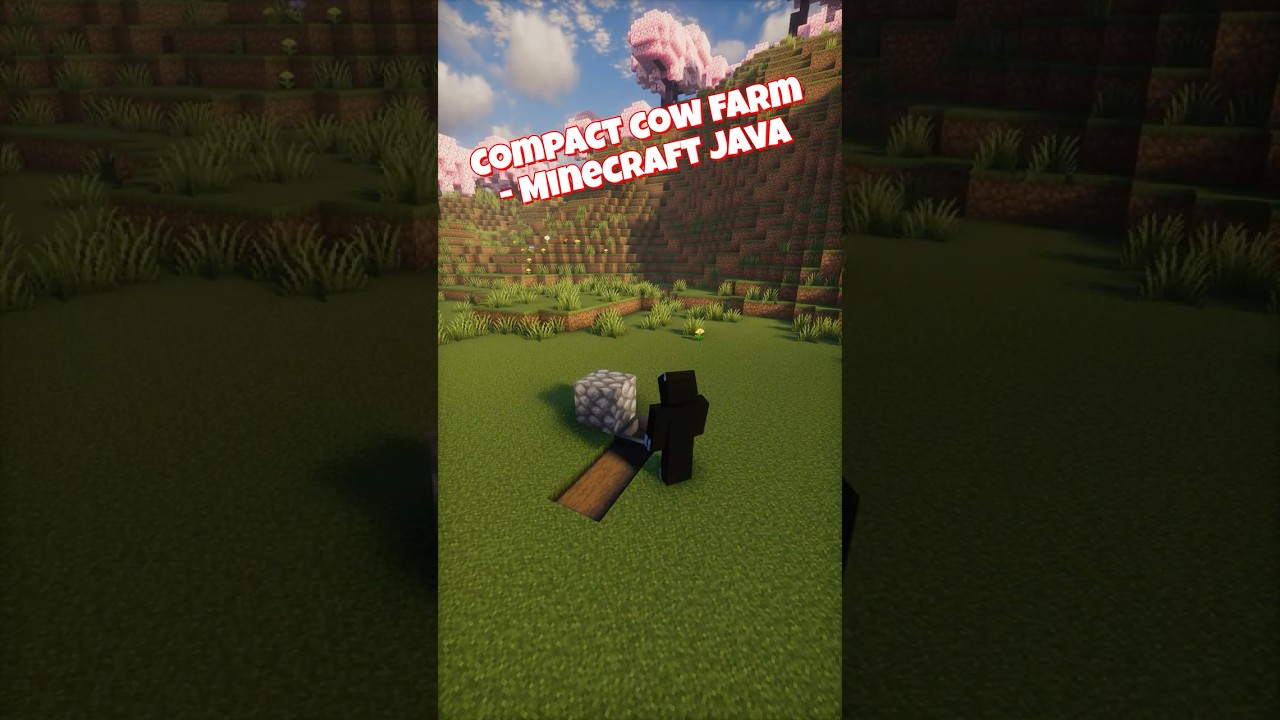 Most Compact Cow Farm - Minecraft Java