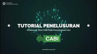 USU Library (Panduan Akses E-Book pada database CABI)