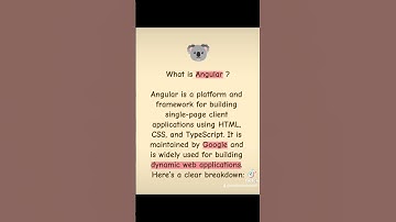 What is Angular? #developer #webdevelopment #react #trendingvideo #important #tech #software