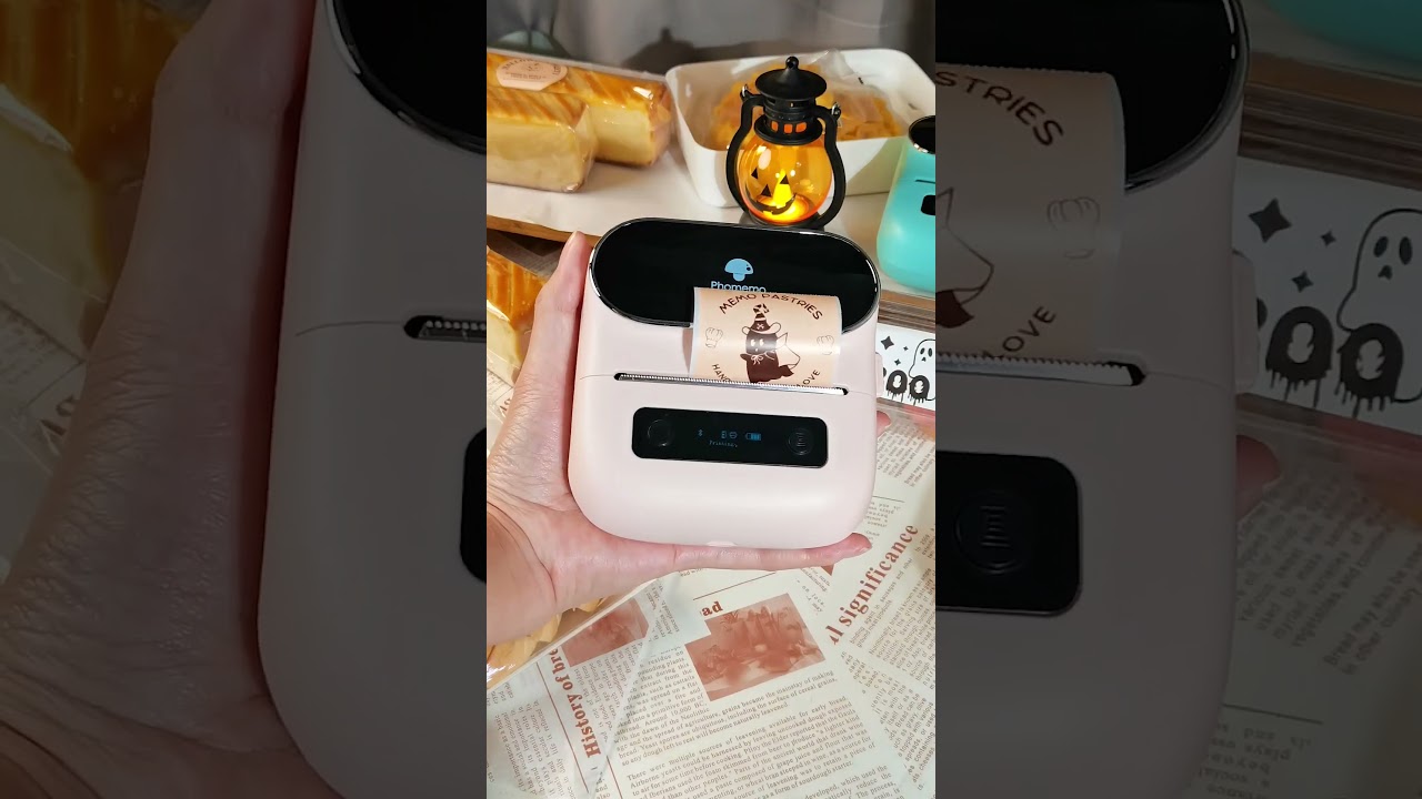 🥞Printing Halloween bake labels with phomemo M220