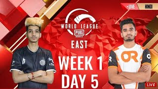 [HINDI] W1D5 5TH MATCH - PMWL EAST - Super Weekend | PUBG MOBILE World ZERO (2020)