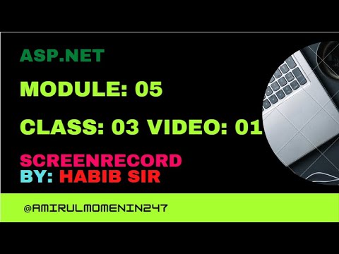 Module-05 Class-03 Video-01 ASP.NET