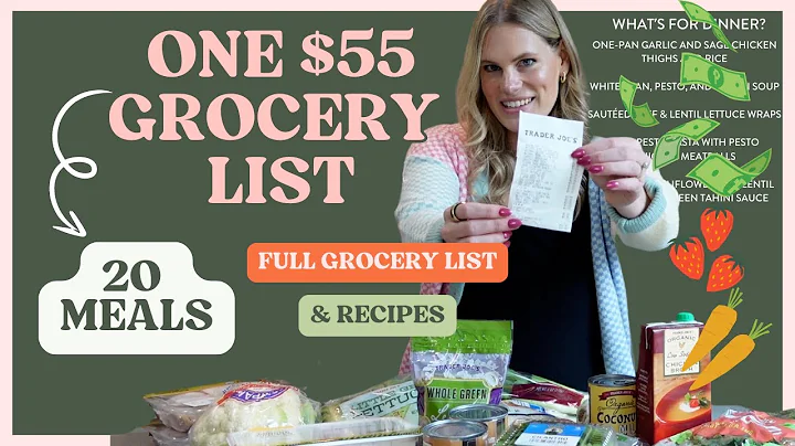 Turning $55 of Groceries into 20 Meals, Here's How (Full Week Version!)