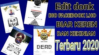 Cara Membuat Biodata Unik Facebook Terbaru 2020 Bio keren mudah