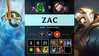 Zac Support vs Blitzcrank - VN Master Patch 25.09